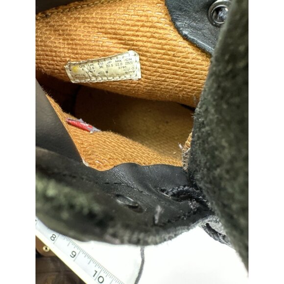 Timberland  Juniors Size 4 Waterproof Boot Black Nubuck 12907 Ankle - Picture 7 of 7